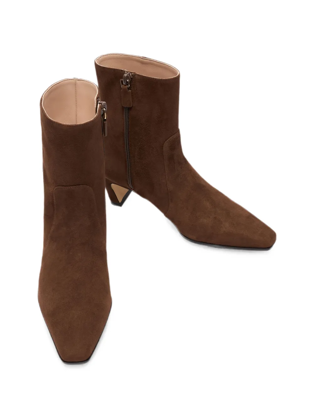 Stuart Weitzman Stassi sculptural-heel ankle boots Bruin