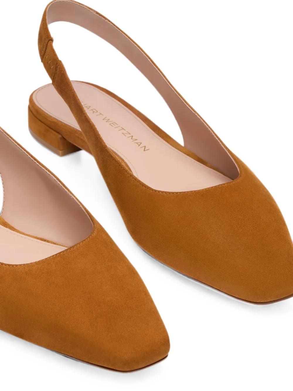 Stuart Weitzman Stassi pointed-toe slingback pumps Bruin