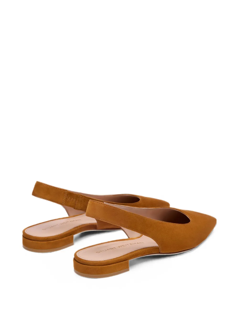 Stuart Weitzman Stassi pointed-toe slingback pumps Bruin