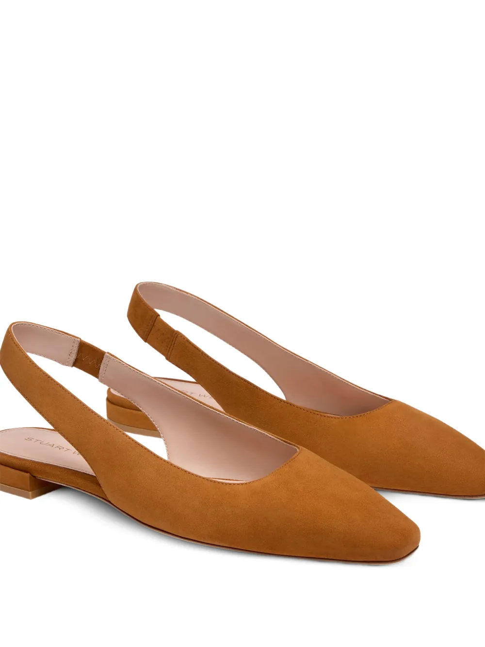 Stuart Weitzman Stassi pointed-toe slingback pumps Bruin