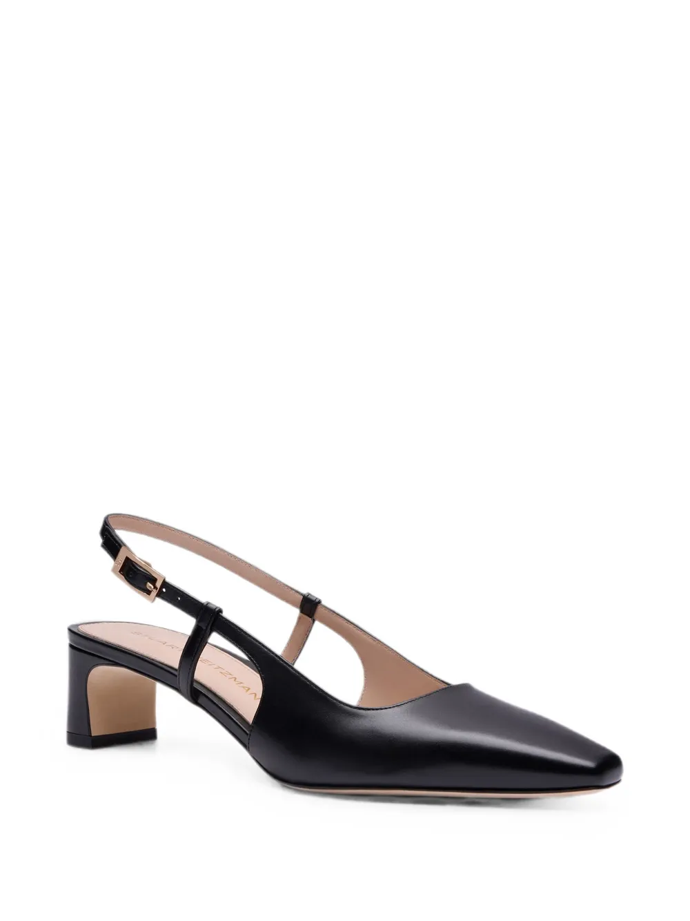 Stuart Weitzman Baby Babette leather pumps Zwart