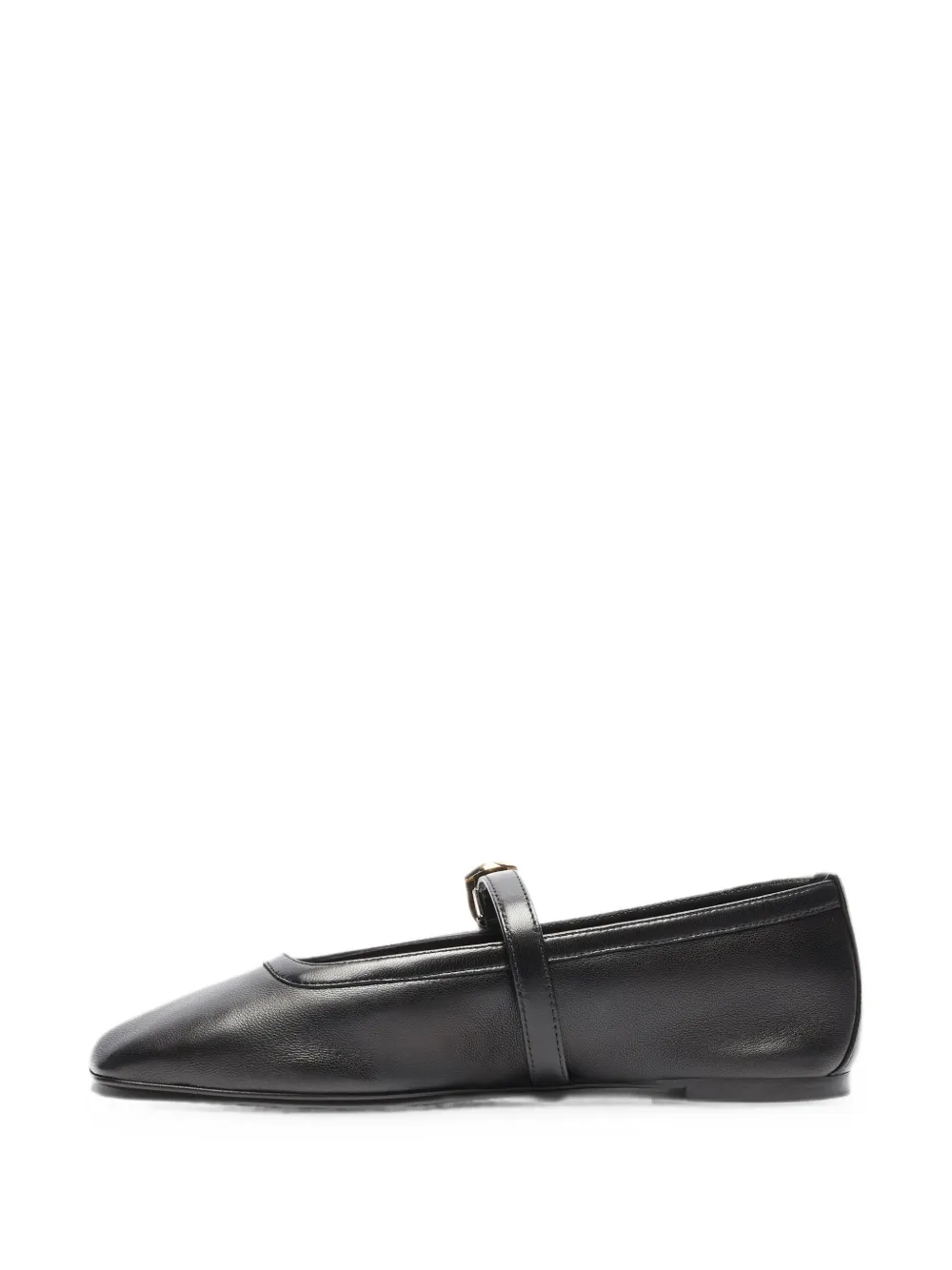 Stuart Weitzman Sai buckle-detail ballet flats Zwart