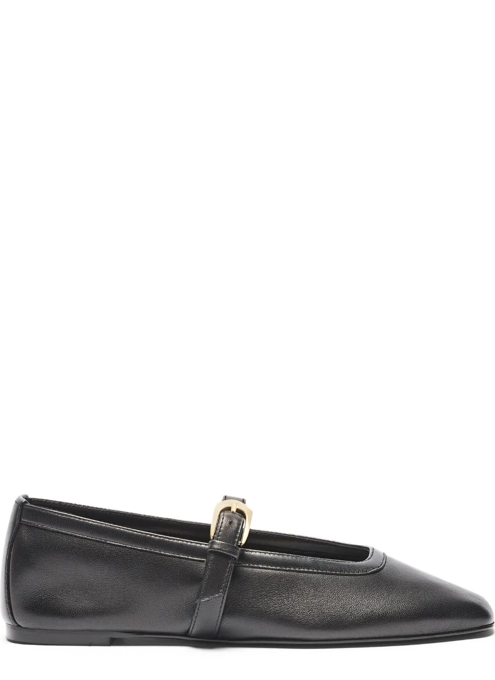 Stuart Weitzman Sai buckle-detail ballet flats - Schwarz