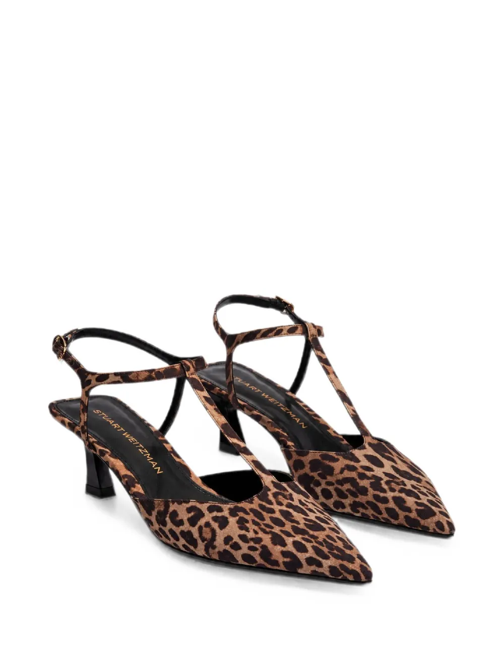 Stuart Weitzman Vinnie leopard-print pumps Bruin