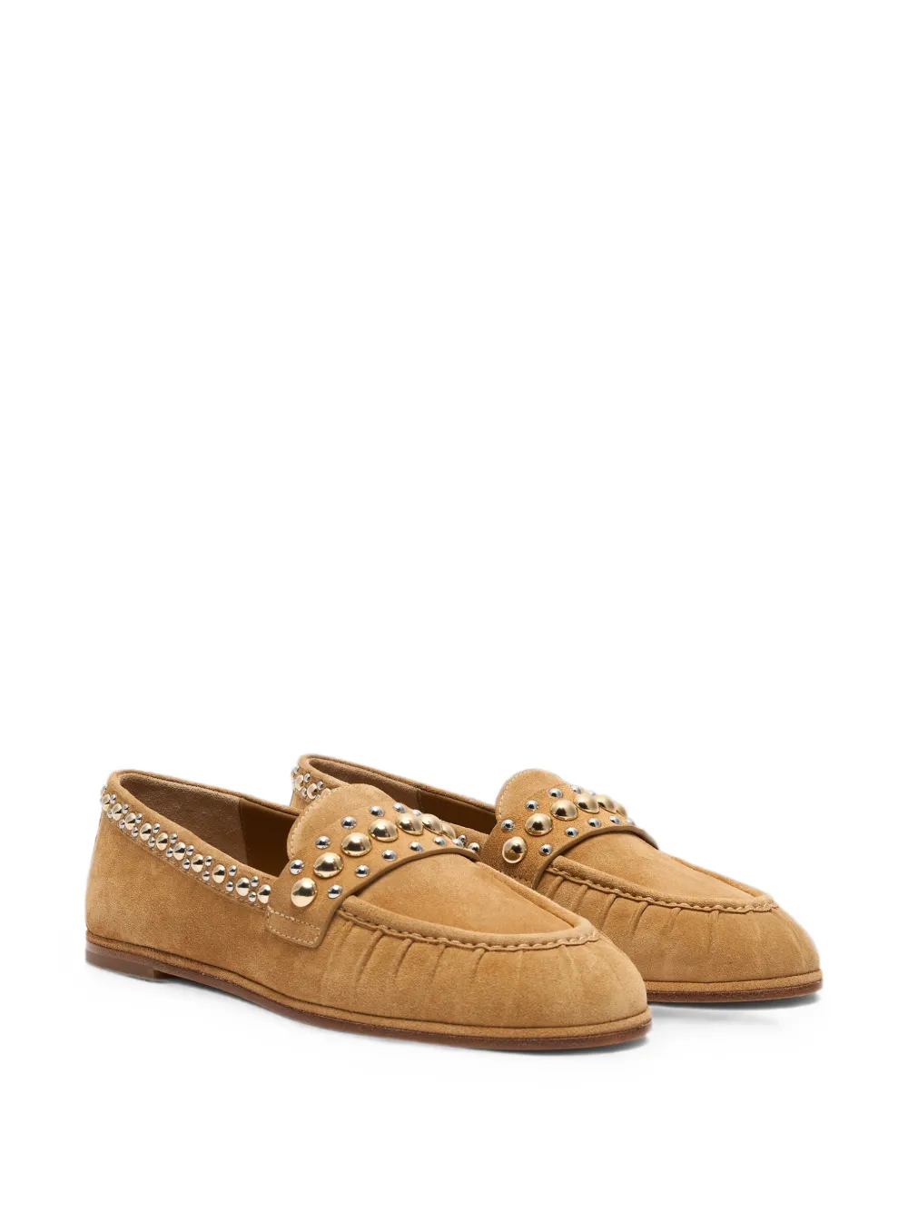 Stuart Weitzman Perry stud-embellished loafers Bruin