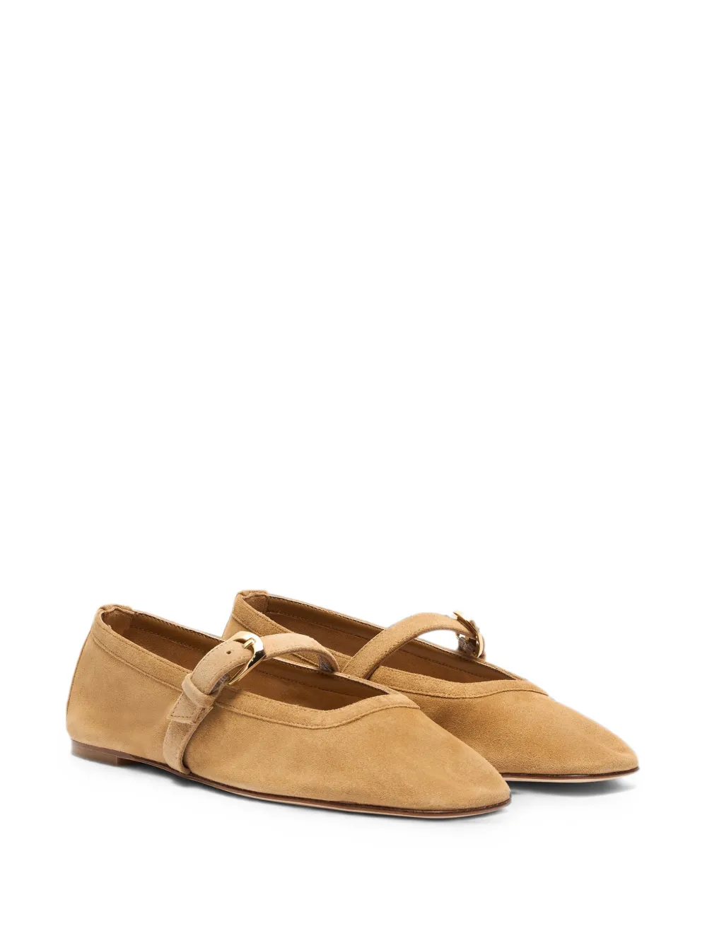 Stuart Weitzman Sai buckle-detail ballet flats Bruin