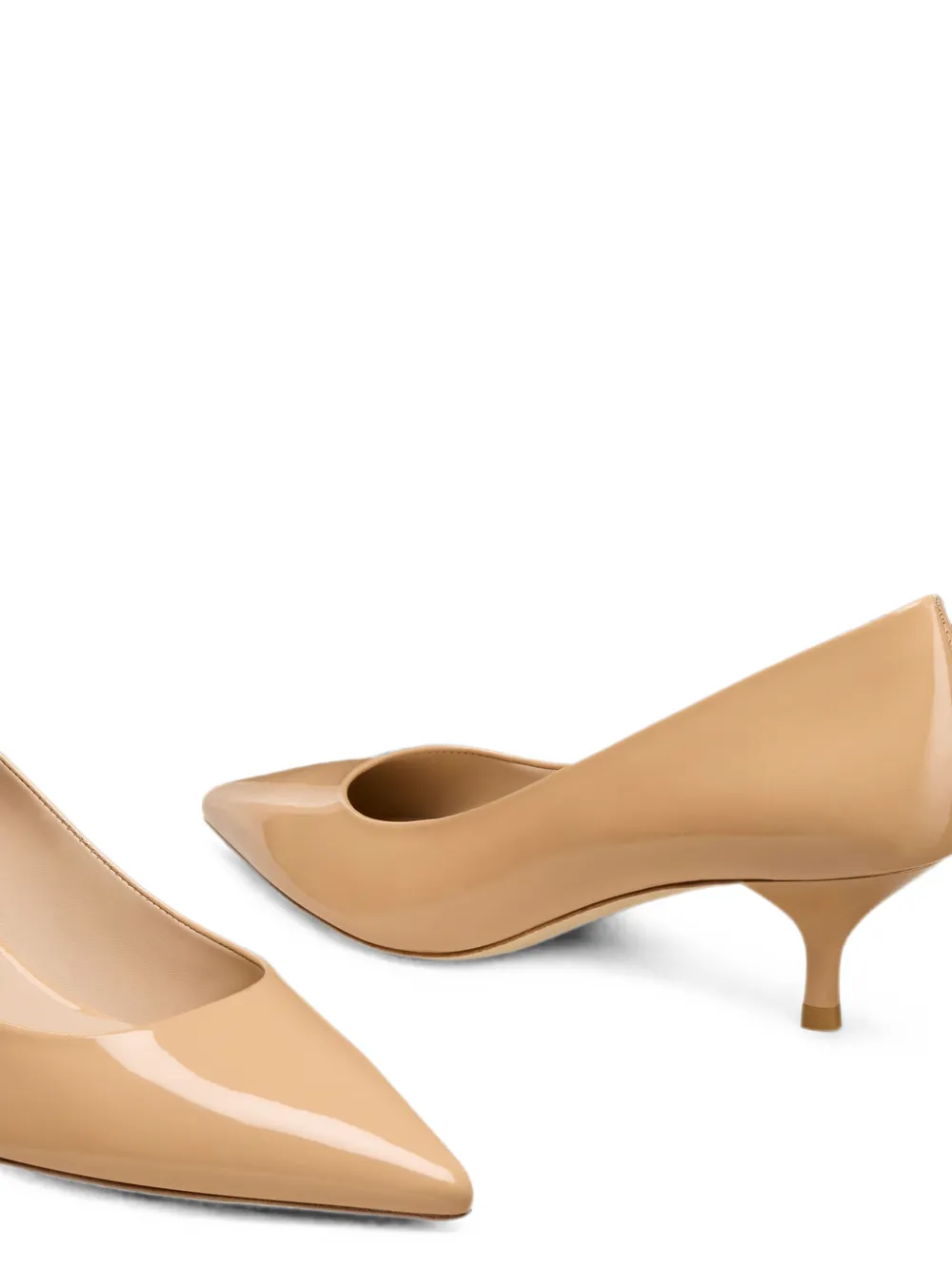 Stuart Weitzman Stuart Power pointed-toe pumps Beige