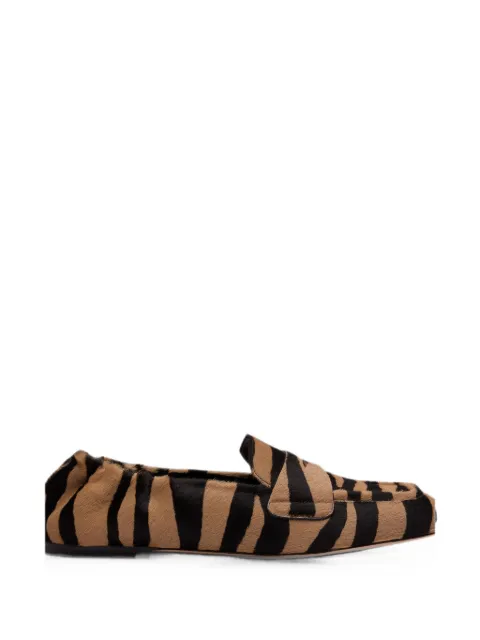 Stuart Weitzman Bryant zebra-print loafers
