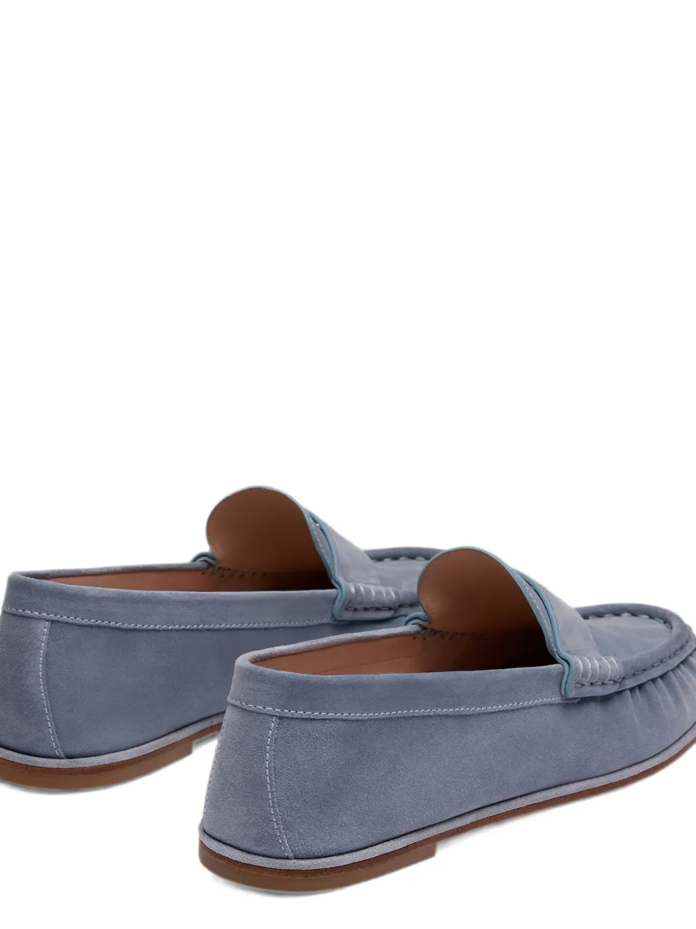 Stuart Weitzman Spencer suede loafers Blauw