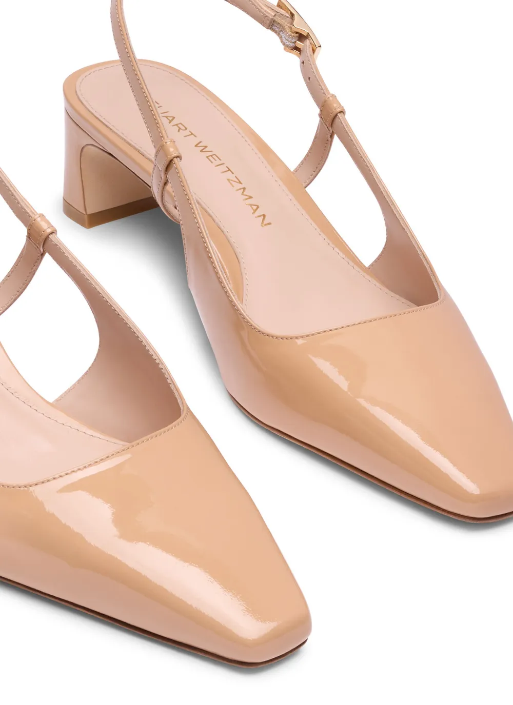 Stuart Weitzman Baby Babette slingback pumps Beige