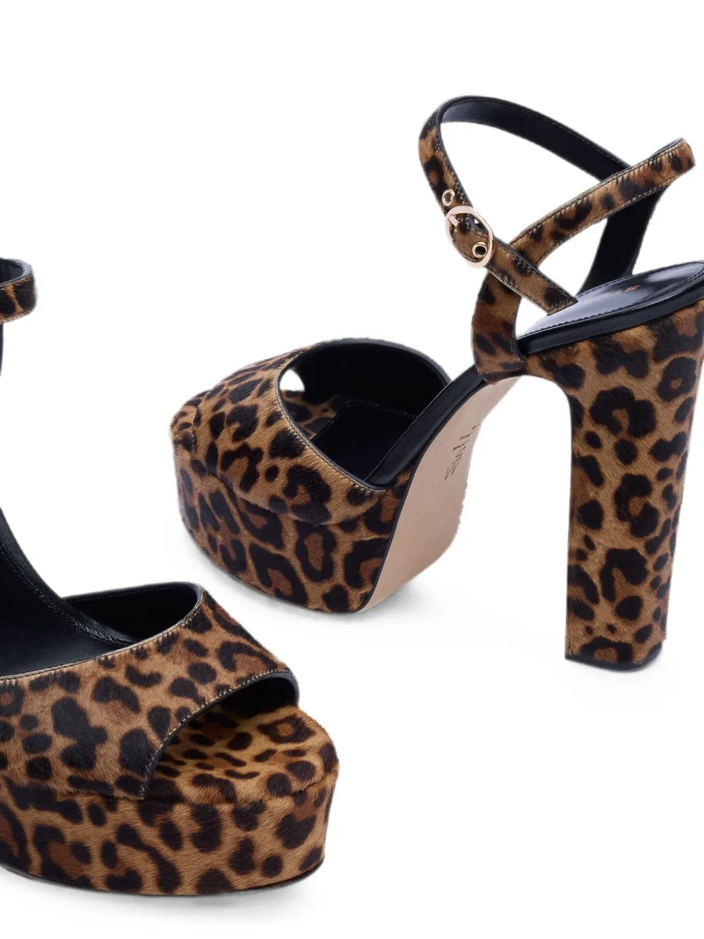 Stuart Weitzman leopard-print platform sandals Bruin