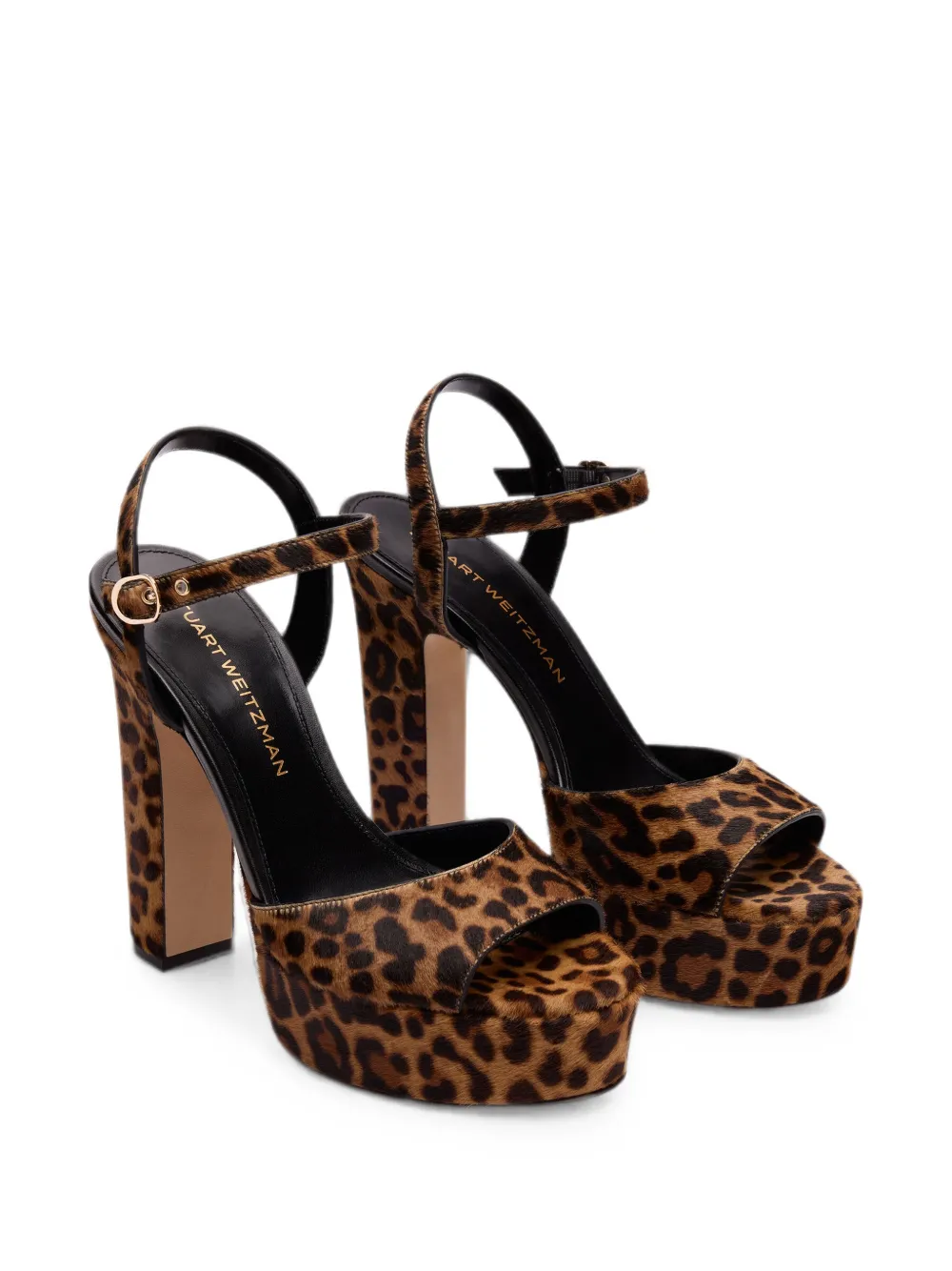 Stuart Weitzman leopard-print platform sandals Bruin