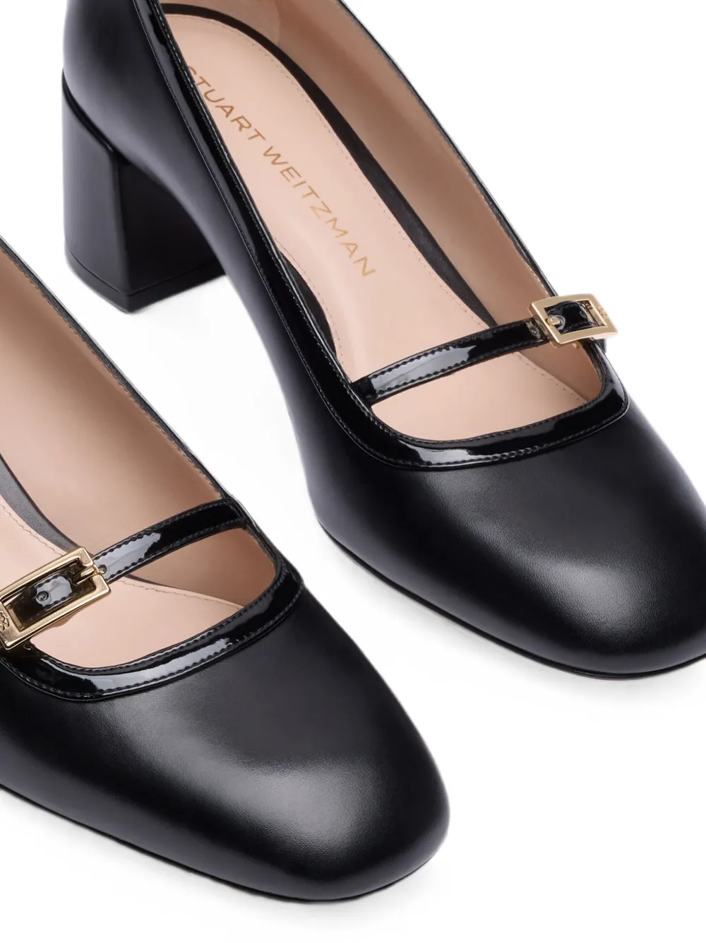 Stuart Weitzman Georgie buckle-strap pumps Zwart
