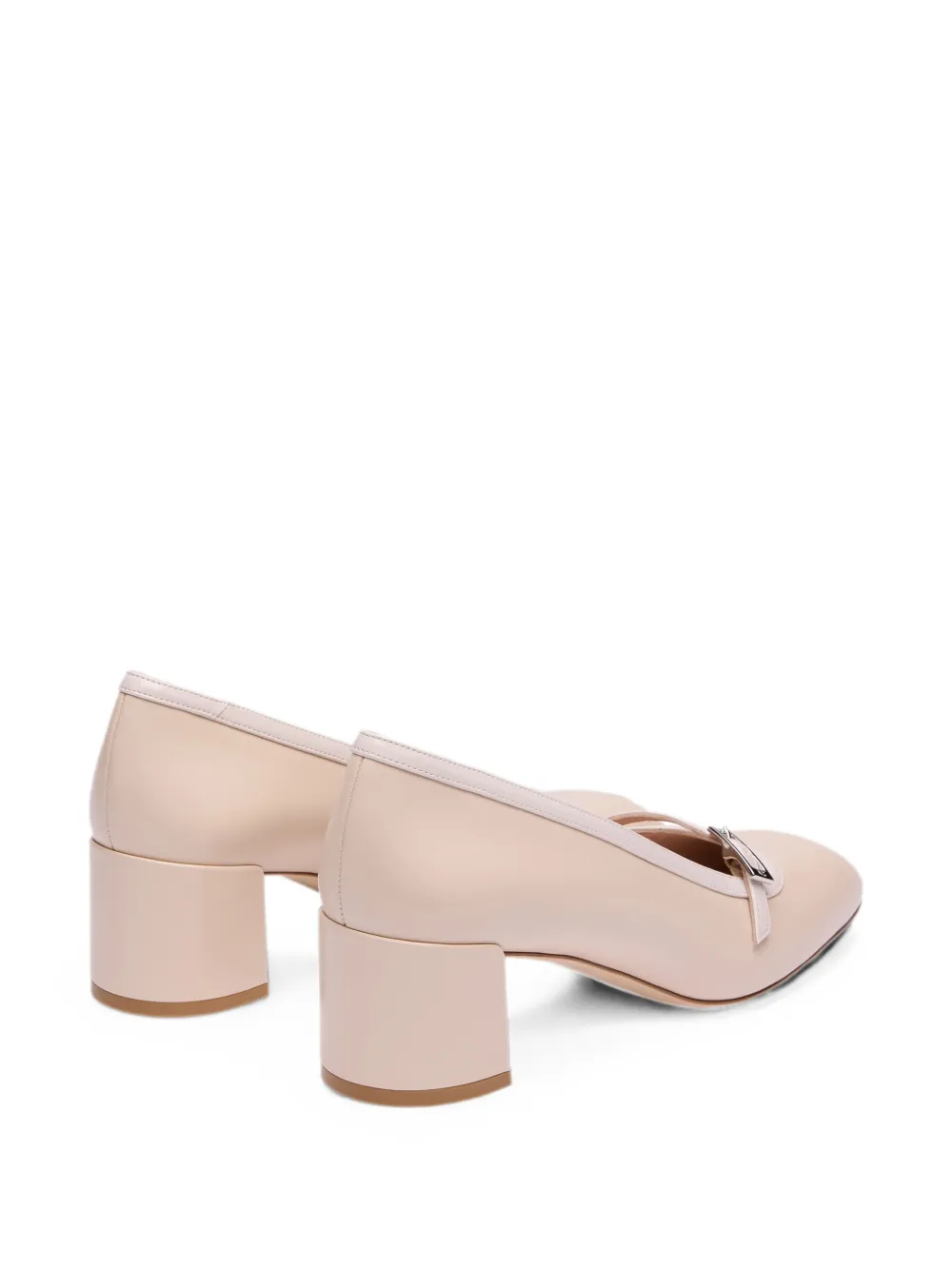 Stuart Weitzman Georgie buckle-strap pumps Beige