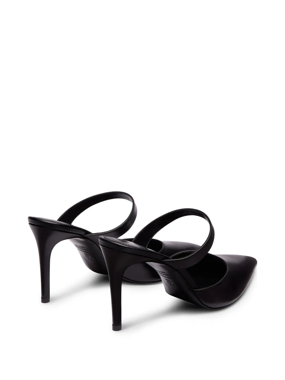 Stuart Weitzman Stuart Power pointed-toe mules Zwart