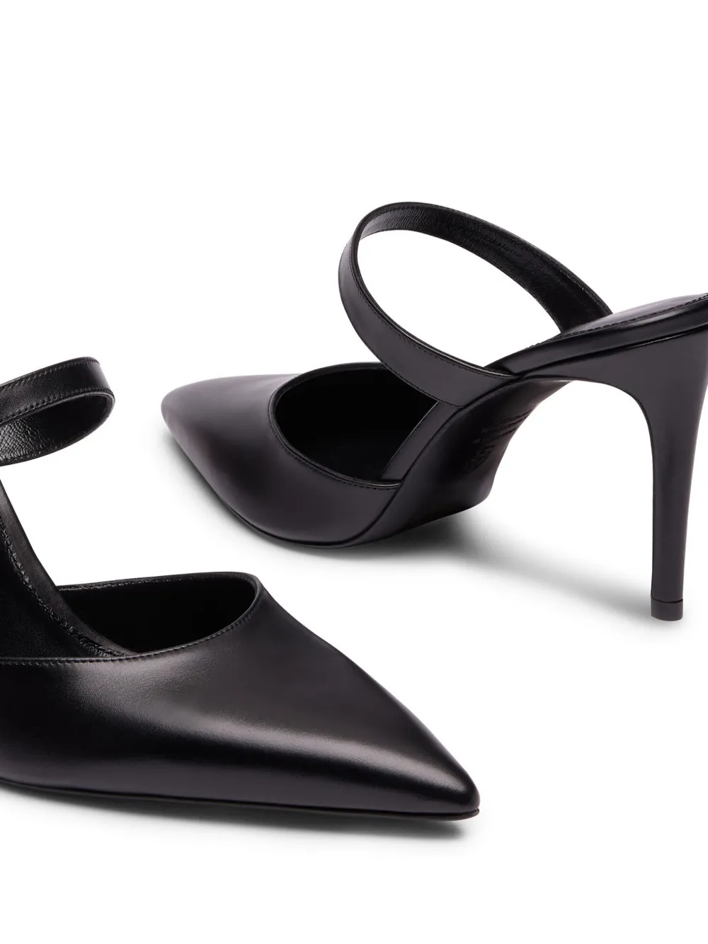Stuart Weitzman Stuart Power pointed-toe mules Zwart