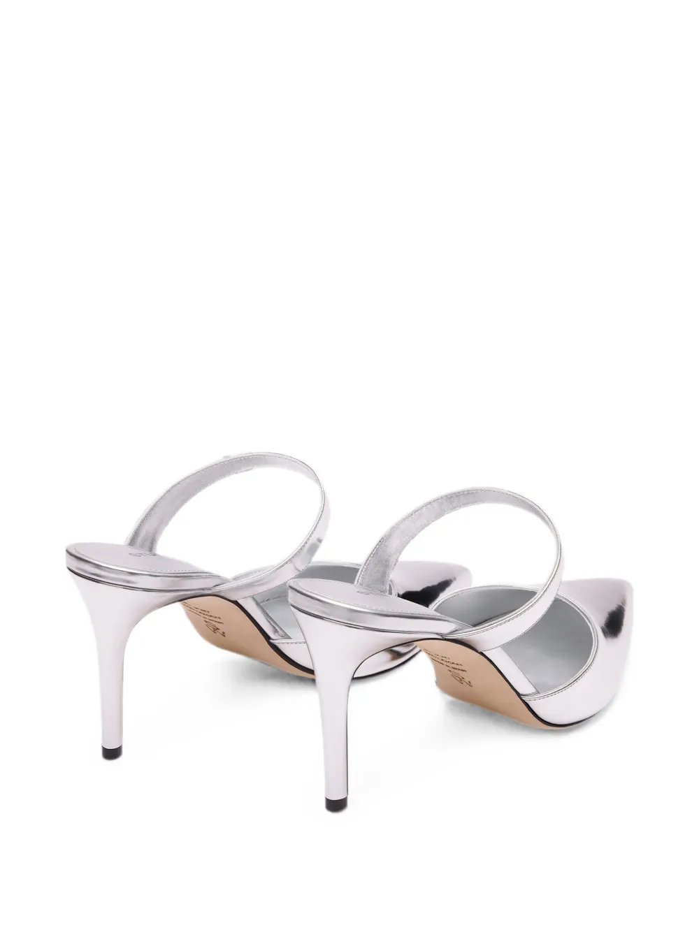 Stuart Weitzman Stuart Power pointed-toe mules Grijs