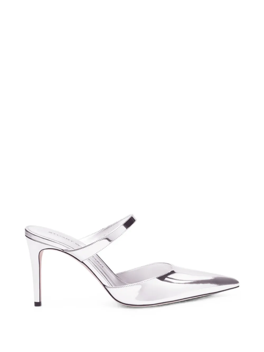Stuart Weitzman Stuart Power pointed-toe mules Grijs