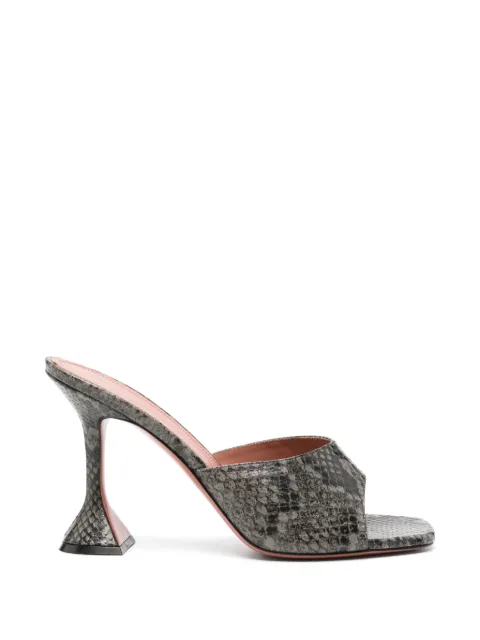 Amina Muaddi Lupita snake-effect mules