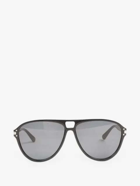 AMIRI logo-plaque pilot-frame sunglasses
