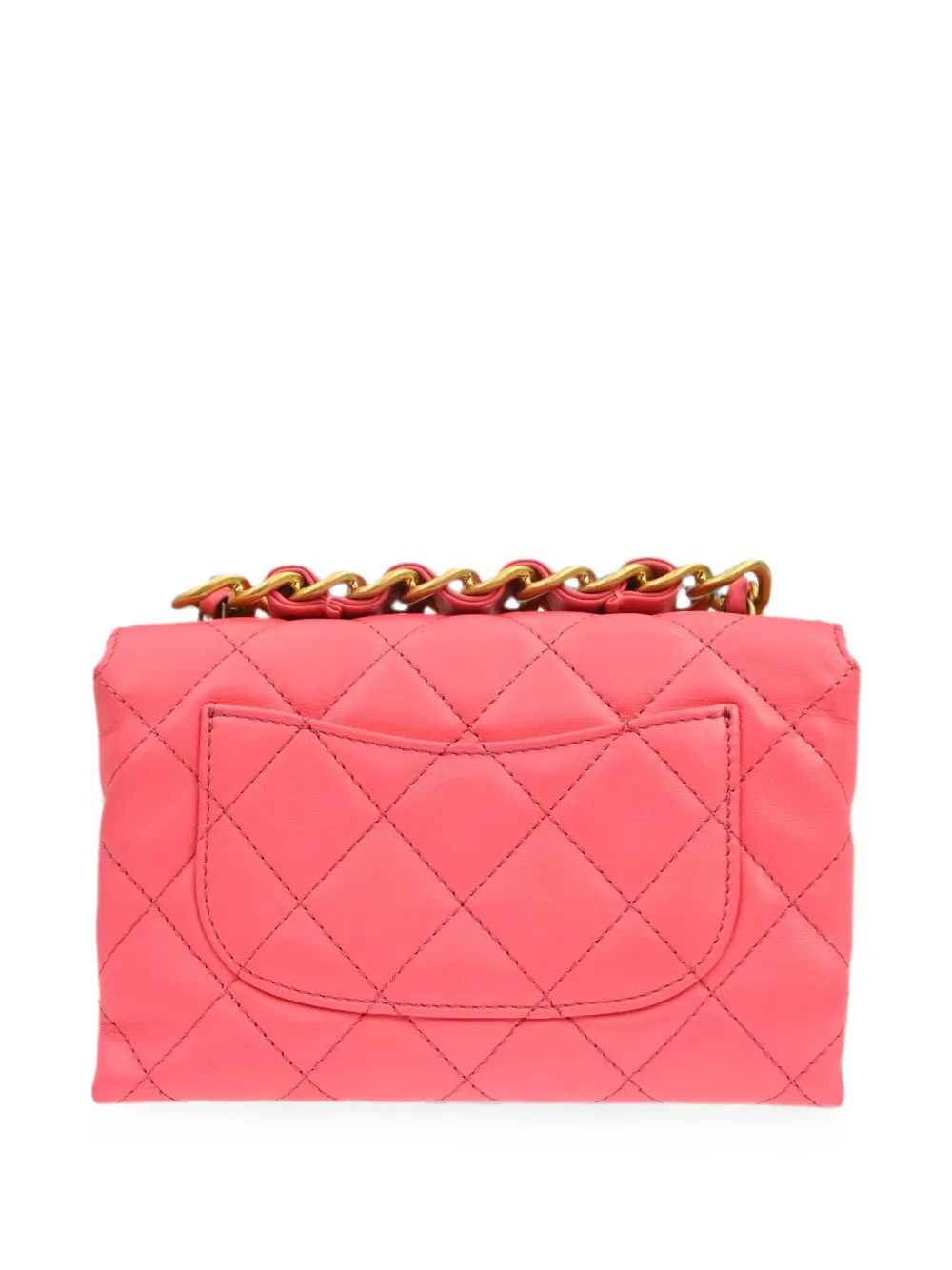 CHANEL Pre-Owned 2020s kleine gewatteerde schoudertas Roze