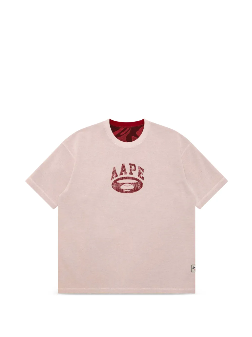 AAPE BY *A BATHING APE® Moonface-detail logo-print T-shirt · M