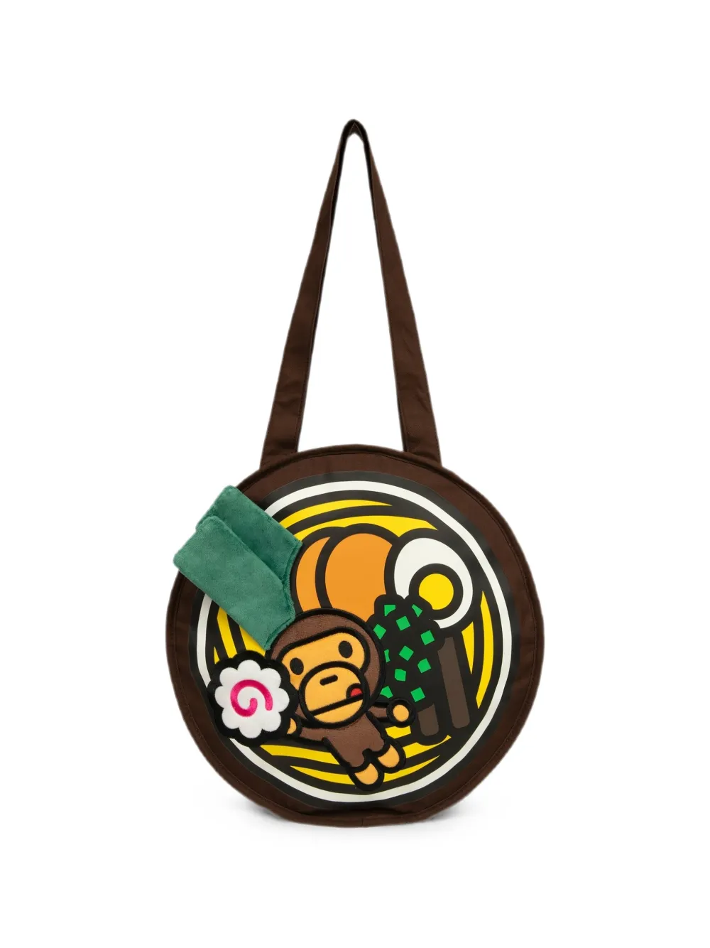 *BABY MILO® STORE BY *A BATHING APE® graphic-print plush shoulder bag