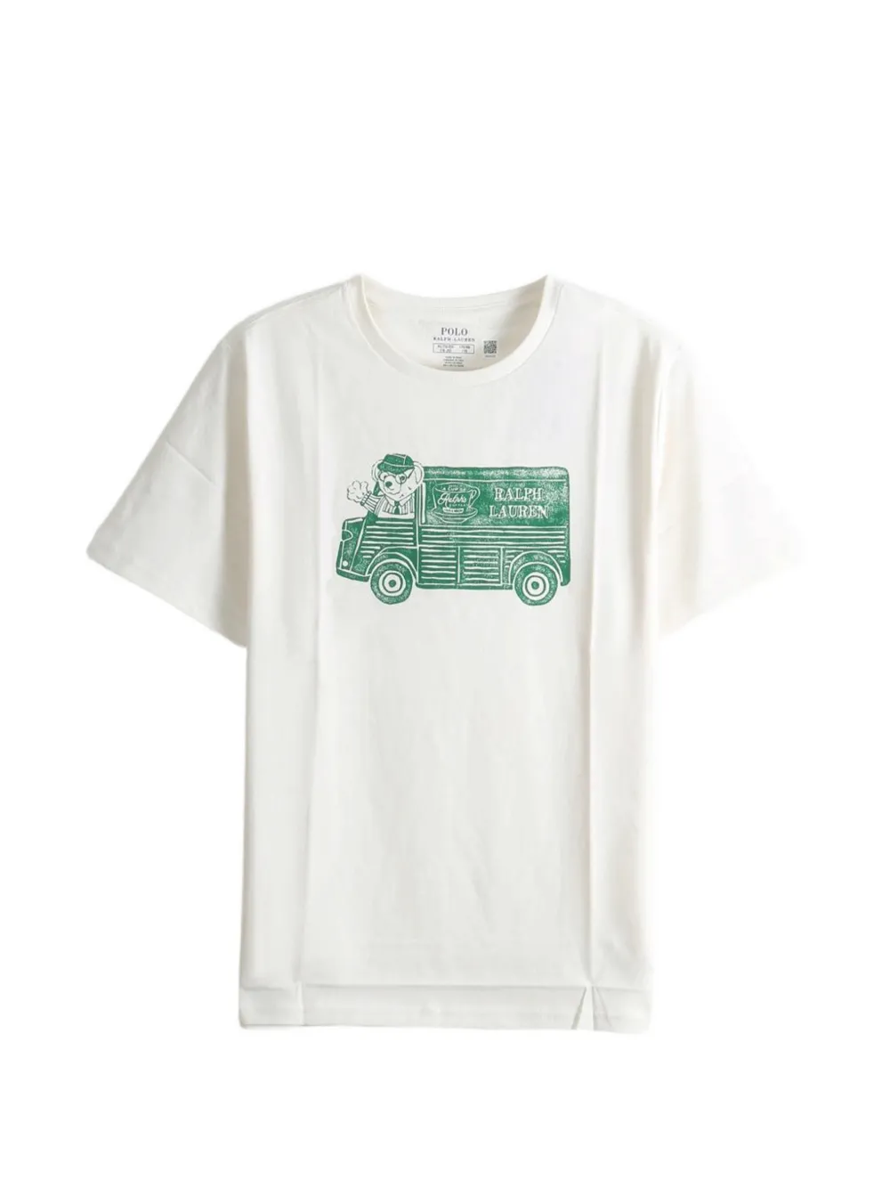 POLO RALPH LAUREN KIDS Ralph's coffee Polo Bear T-Shirt - Bianco