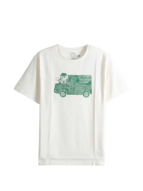 POLO RALPH LAUREN KIDS Ralph's coffee Polo Bear T-Shirt