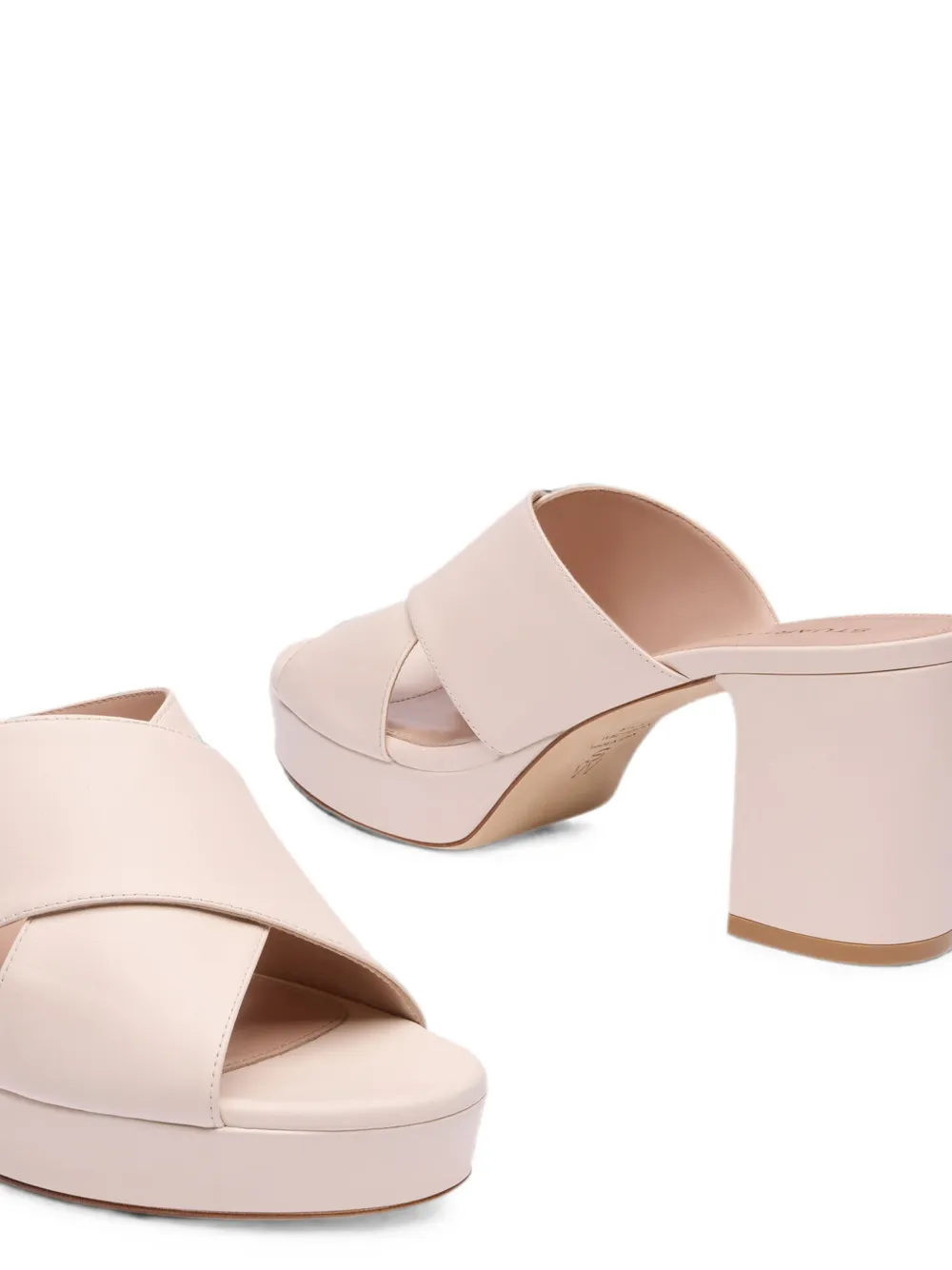 Stuart Weitzman Dayna crossover-straps platform sandals Roze