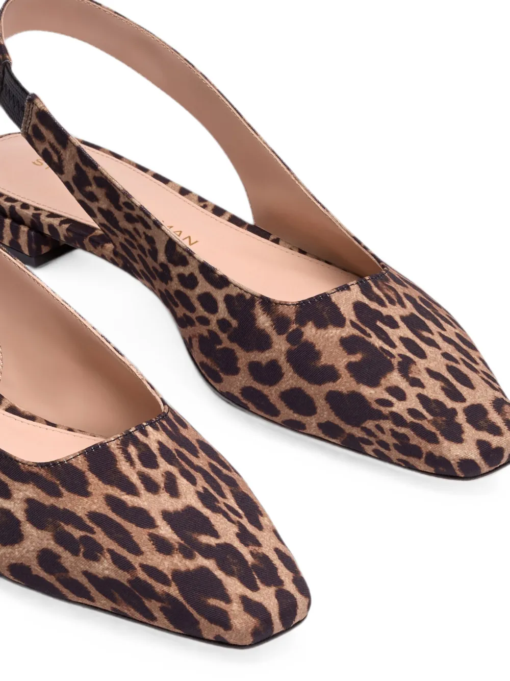 Stuart Weitzman Stassi leopard-print slingback pumps Bruin
