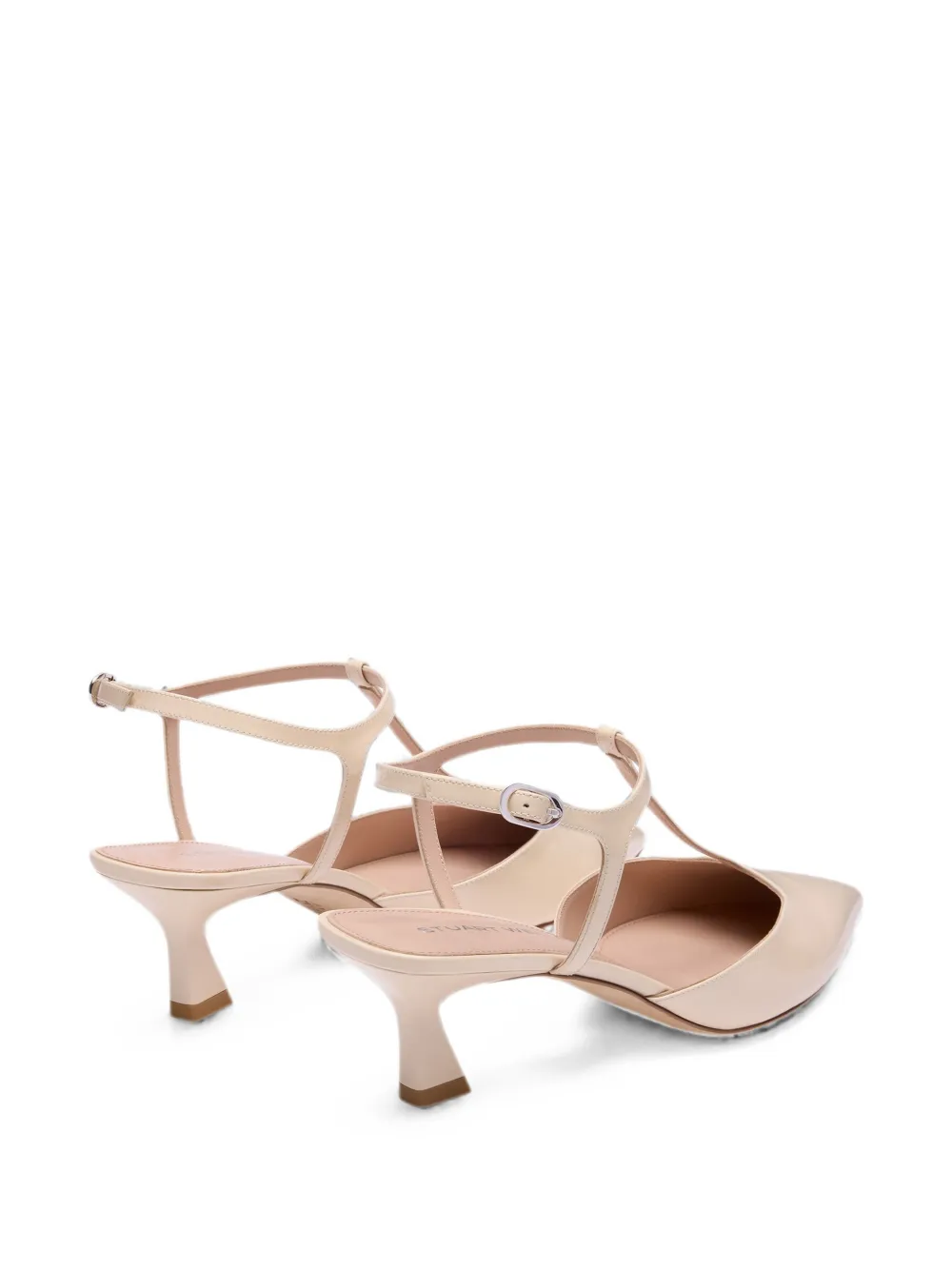 Stuart Weitzman Vinnie T-strap pumps Beige
