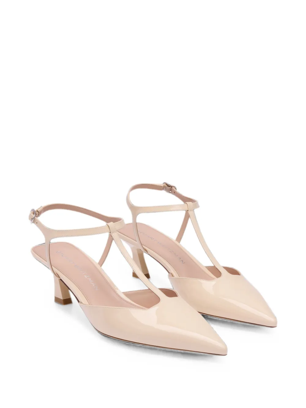 Stuart Weitzman Vinnie T-strap pumps Beige