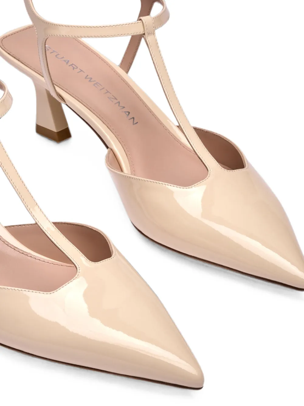 Stuart Weitzman Vinnie T-strap pumps Beige