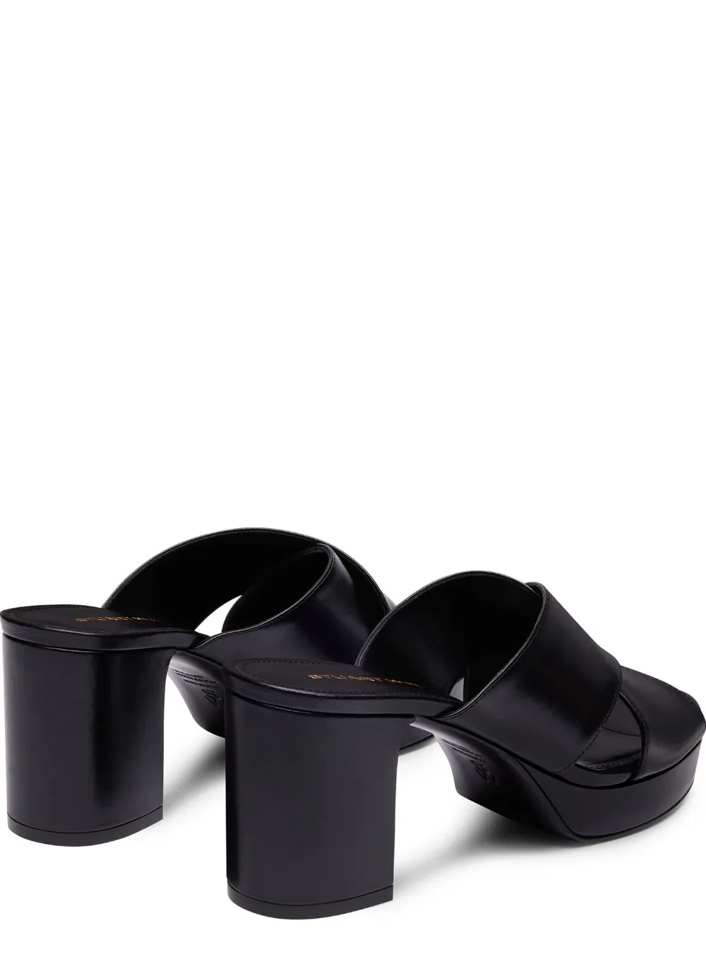 Stuart Weitzman Dayna crossover-straps platform sandals Zwart