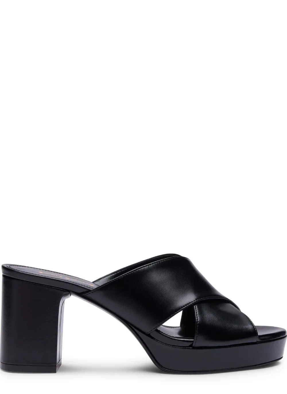Stuart Weitzman Dayna crossover-straps platform sandals Zwart