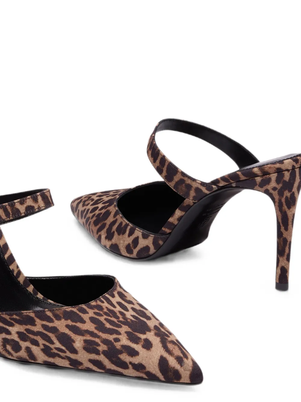 Stuart Weitzman Stuart Power leopard-print mules Bruin