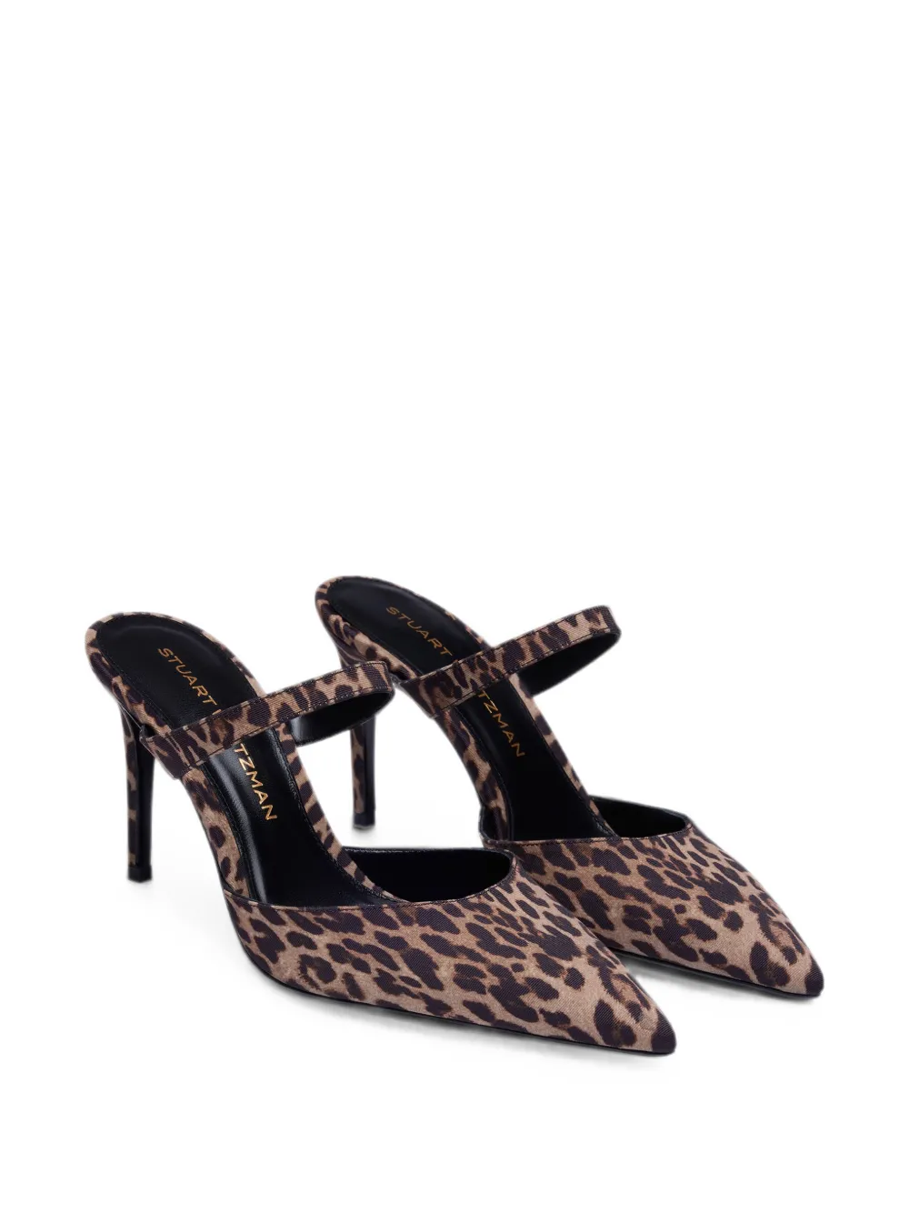 Stuart Weitzman Stuart Power leopard-print mules Bruin