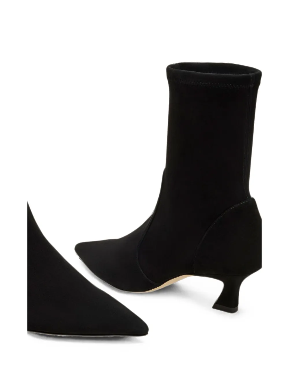 Stuart Weitzman Vinnie pointed-toe ankle boots Zwart