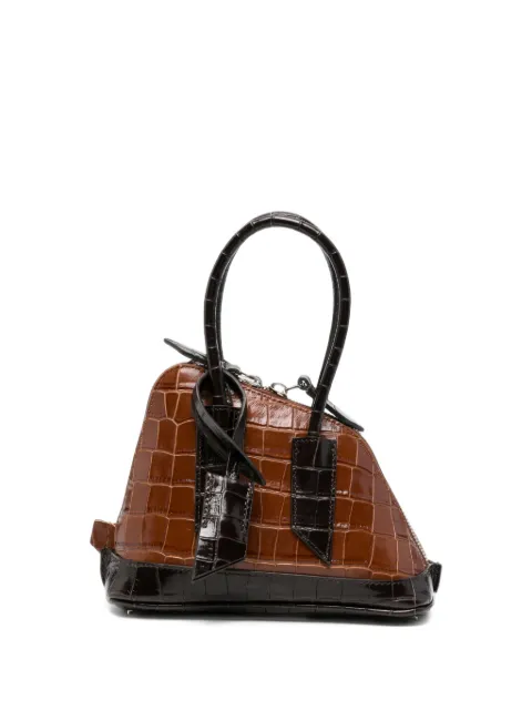 The Attico mini Sant Ambroeus croc-effect tote bag