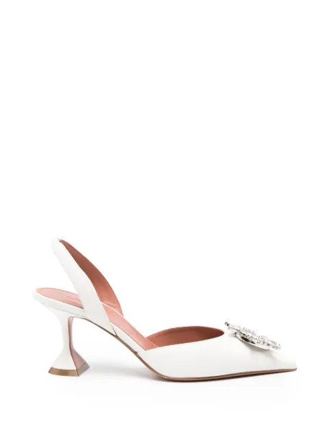 Amina Muaddi Begum crystal-embellished slingback pumps