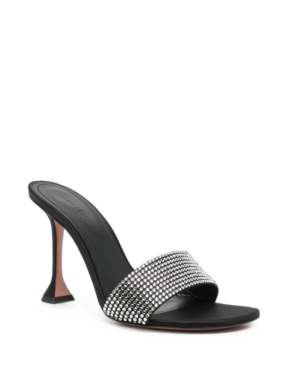 Amina Muaddi Andreea crystal-embellished sandals Zwart
