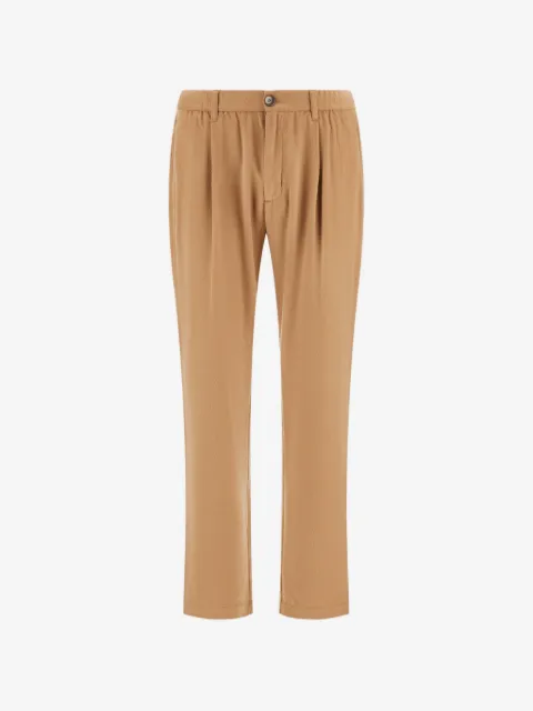 Herno pleated flannel trousers