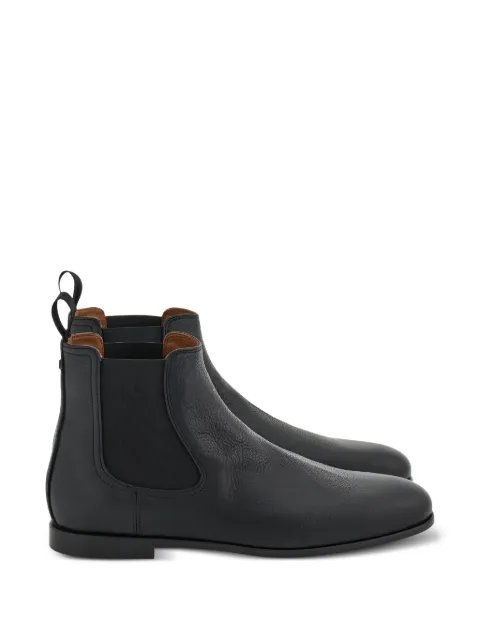 Ferragamo grained leather ankle boots