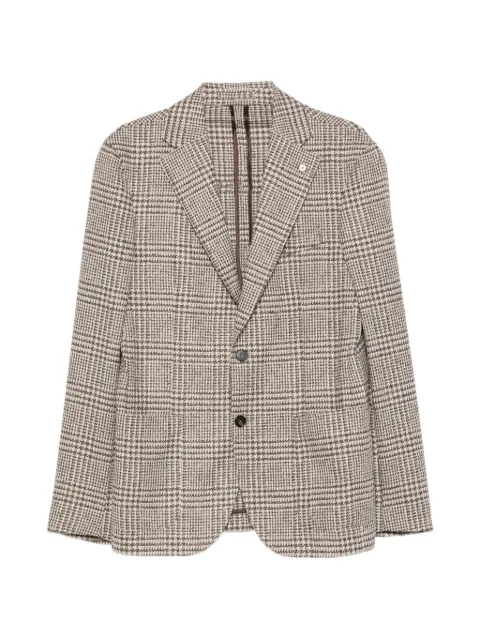 LUIGI BIANCHI MANTOVA Prince of Wales check blazer