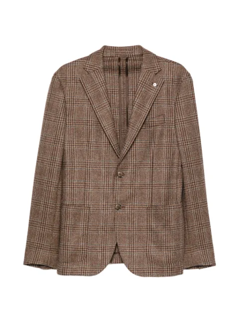 LUIGI BIANCHI MANTOVA blazer a cuadros príncipe de Gales