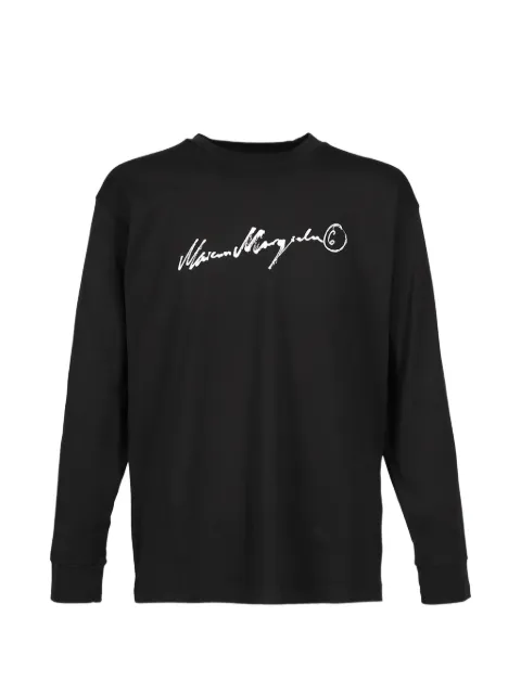 MM6 Maison Margiela logo-print long-sleeve T-shirt