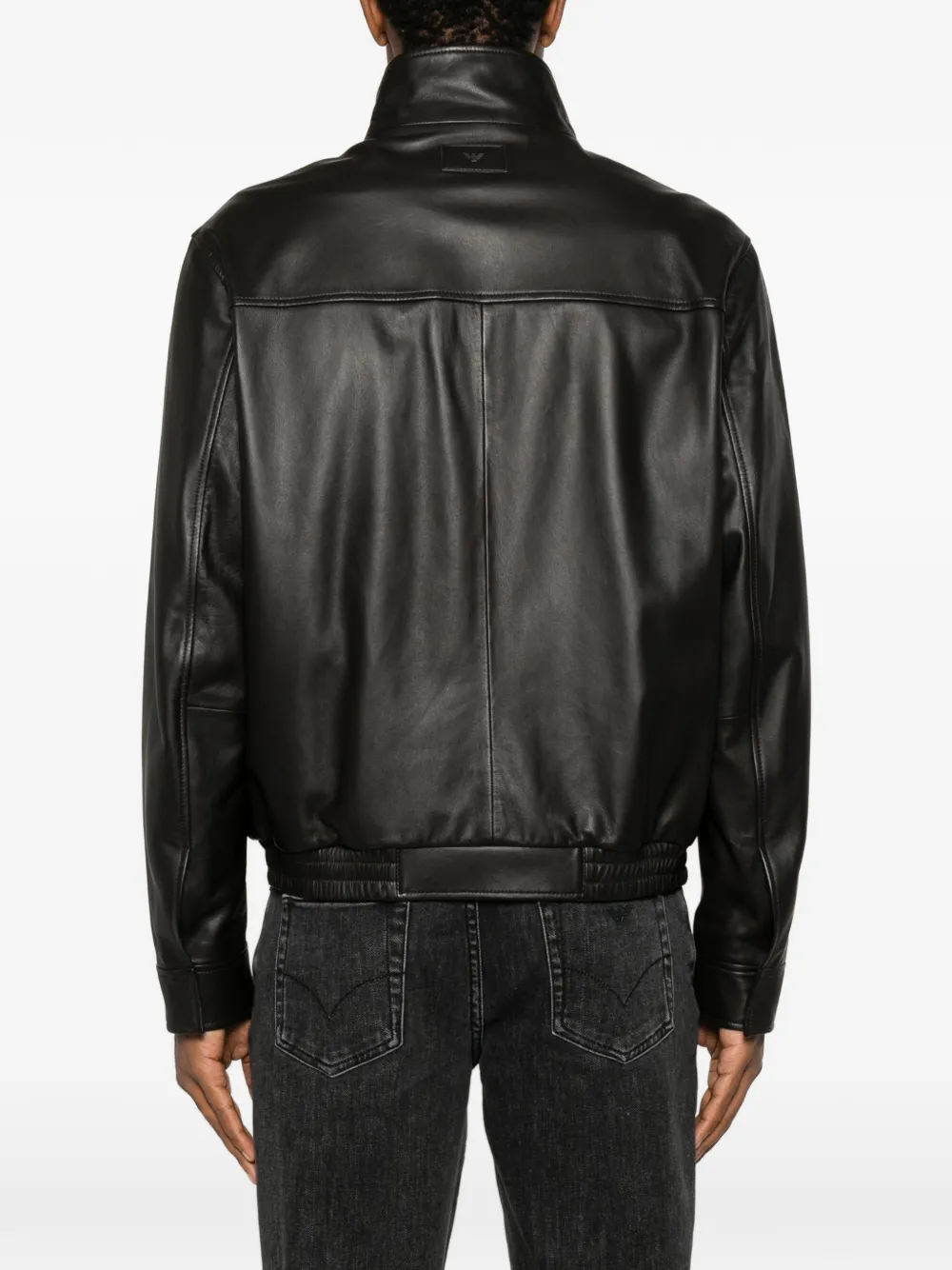 Emporio Armani Jack met hoge hals Zwart