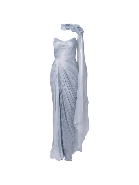 Iris Serban Anette draped floral-detail dress
