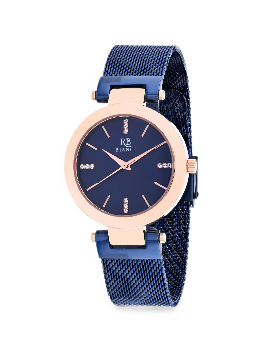 Roberto Bianci Cristallo mesh-strap 18mm watch - Blu